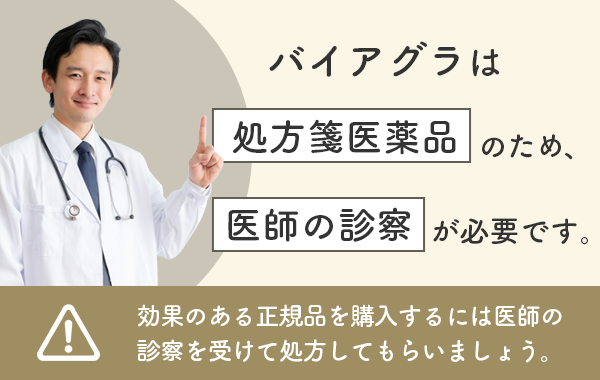 バイアグラは通販で手に入れる場合でも医師の診察が必要